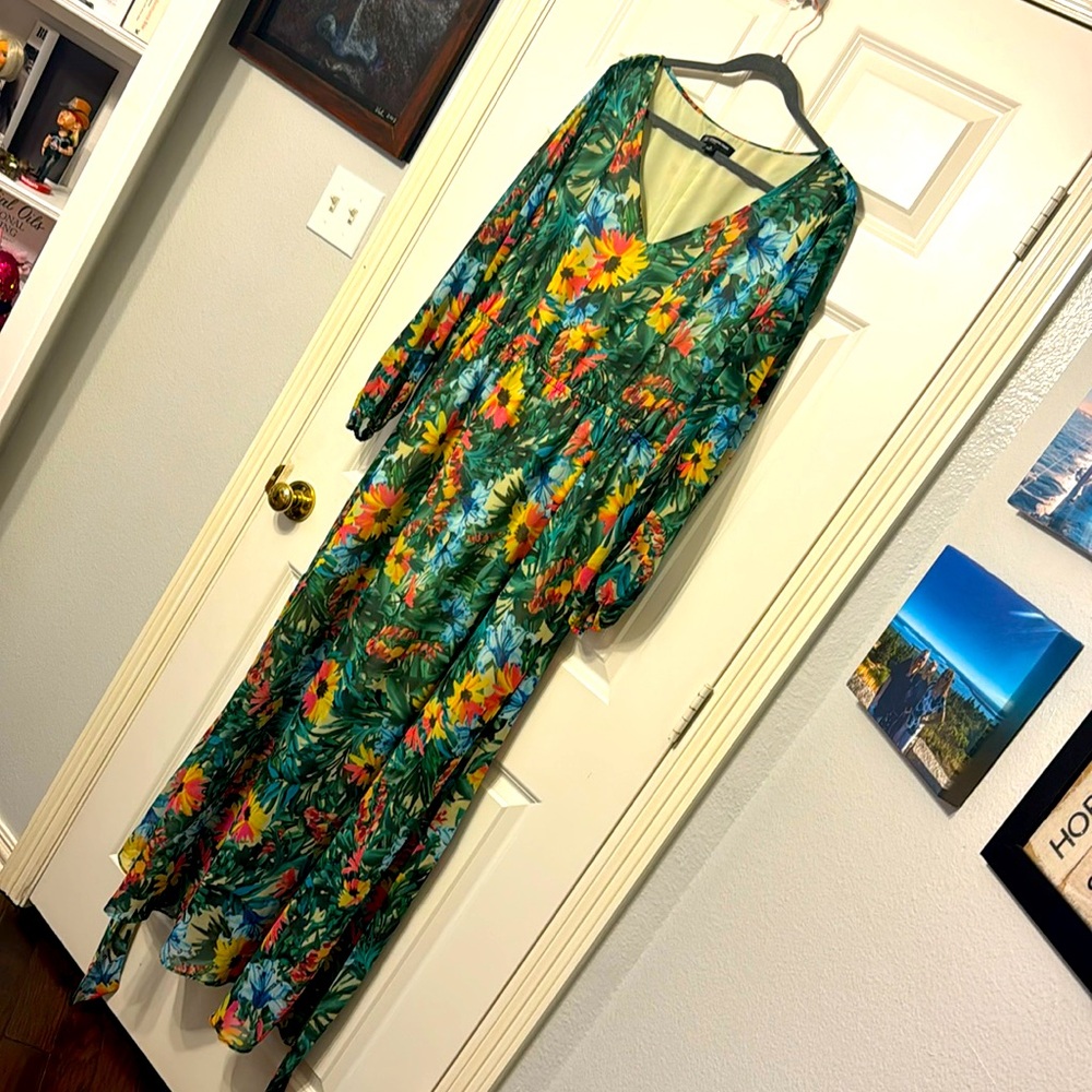Flowy tropical dress